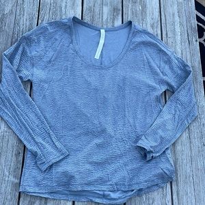 Lululemon Long Sleeve Tee Size 12 Grey